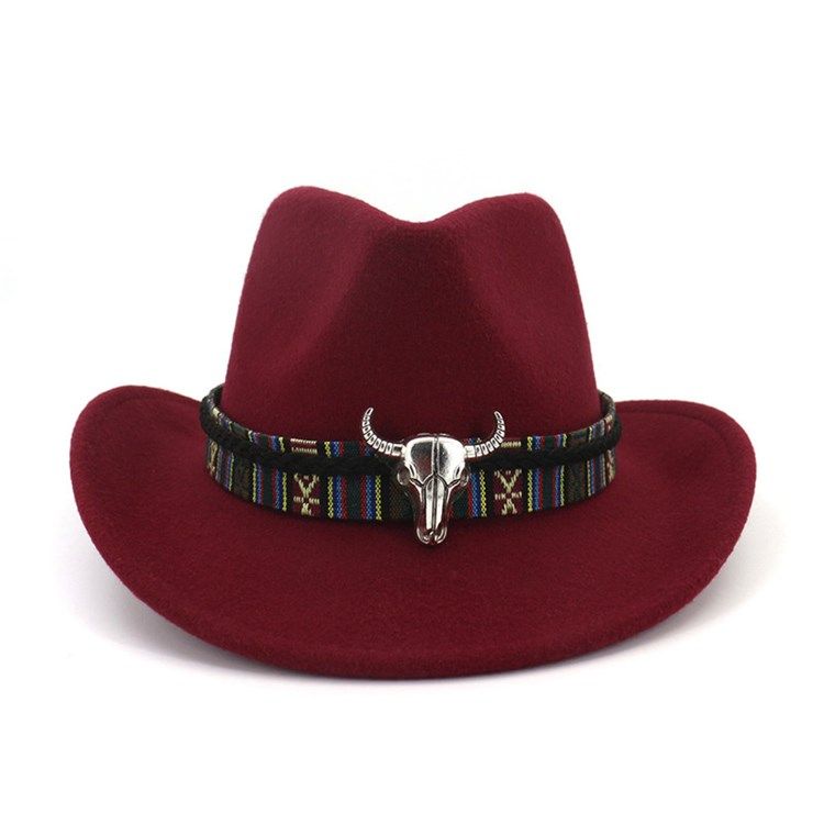 Ullblandinger For Kvinner Justerbar Cowboyhatt