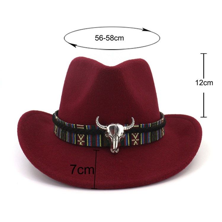 Ullblandinger For Kvinner Justerbar Cowboyhatt