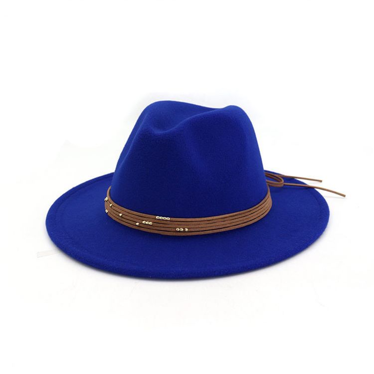 Vanlig Ullblanding For Kvinner Fedora Hat