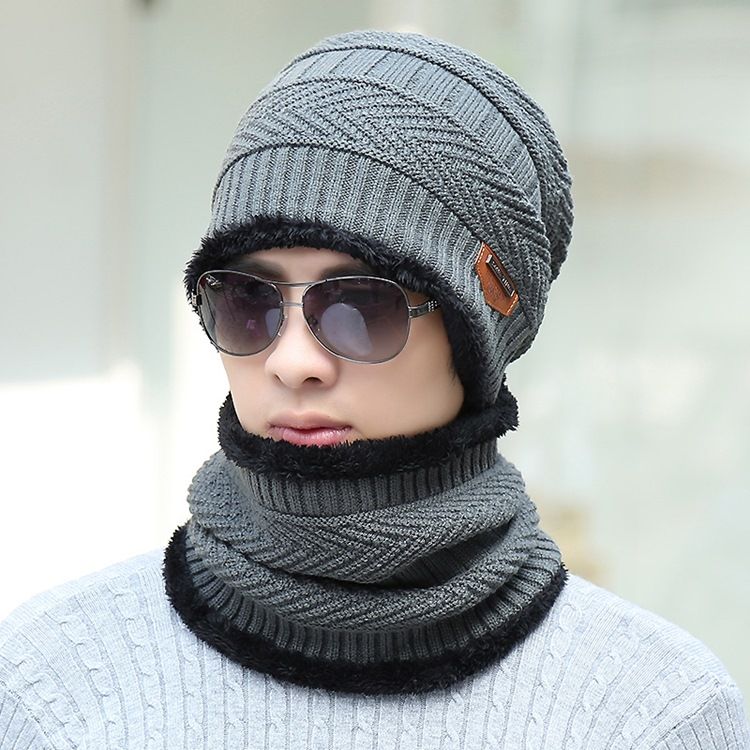 Winter Knitting Hat Carf For Men