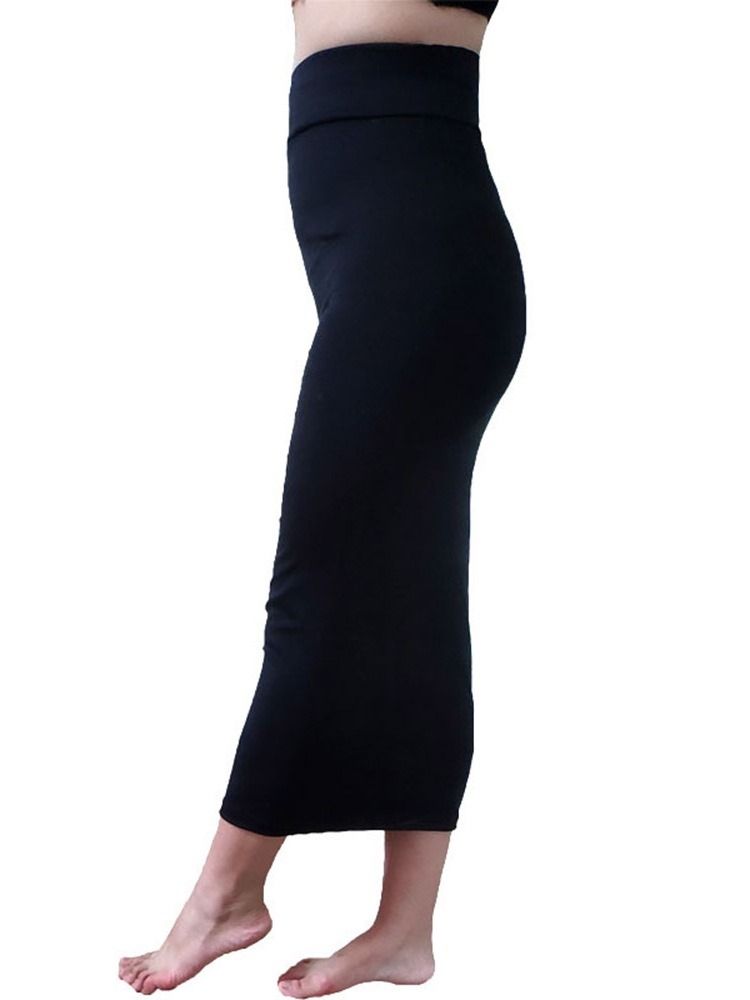 Midconf Bodycon Plain Sexy Skirt For Kvinner