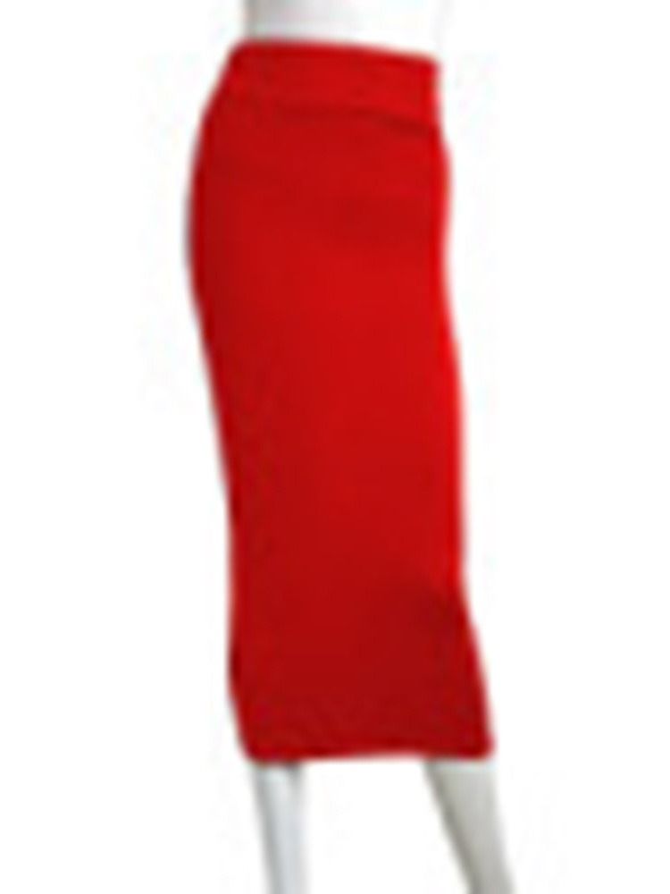 Midconf Bodycon Plain Sexy Skirt For Kvinner