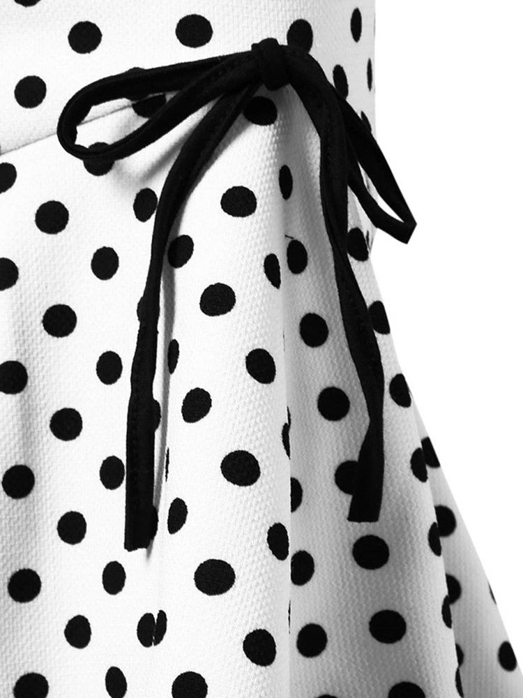 Polka Dots Bowknot Mermaid Dame Skirt