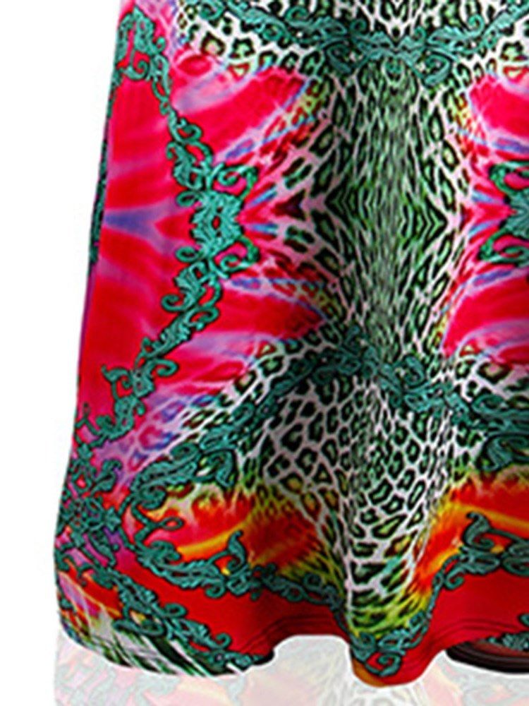 Print Floral A-line Skirt For Kvinner