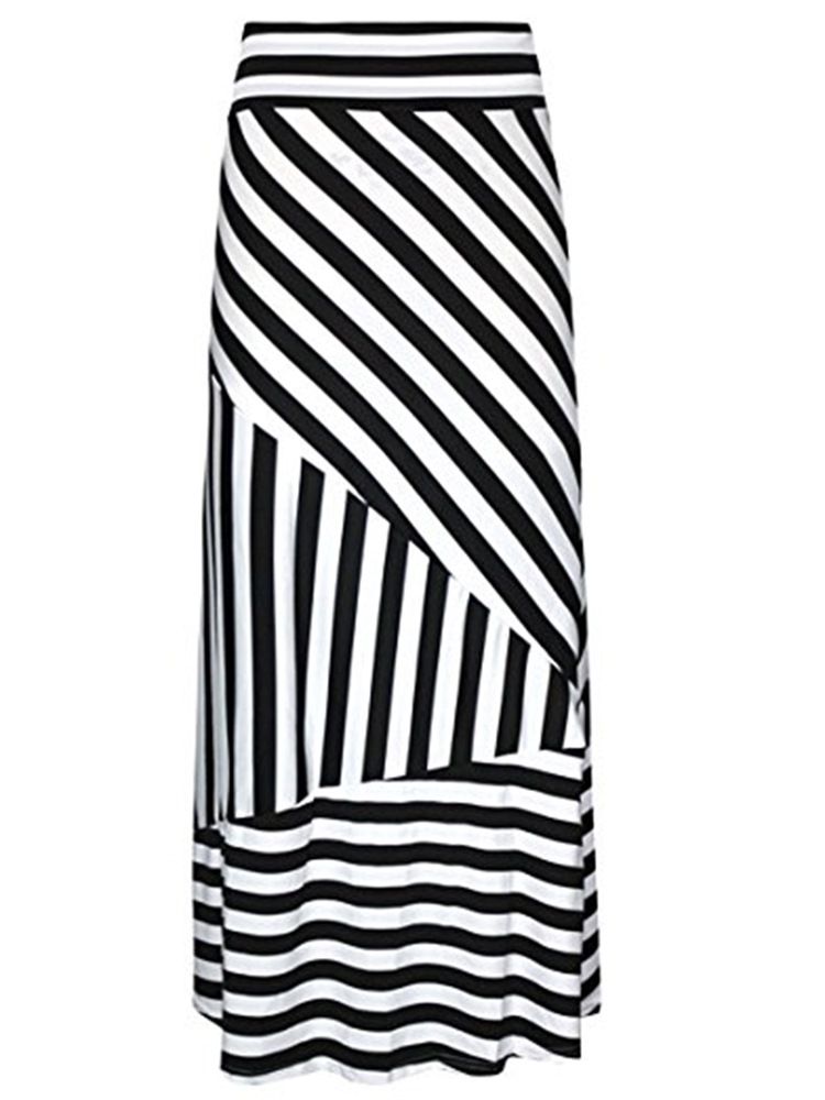 Stripe Bodycon Skjørt For Kvinner