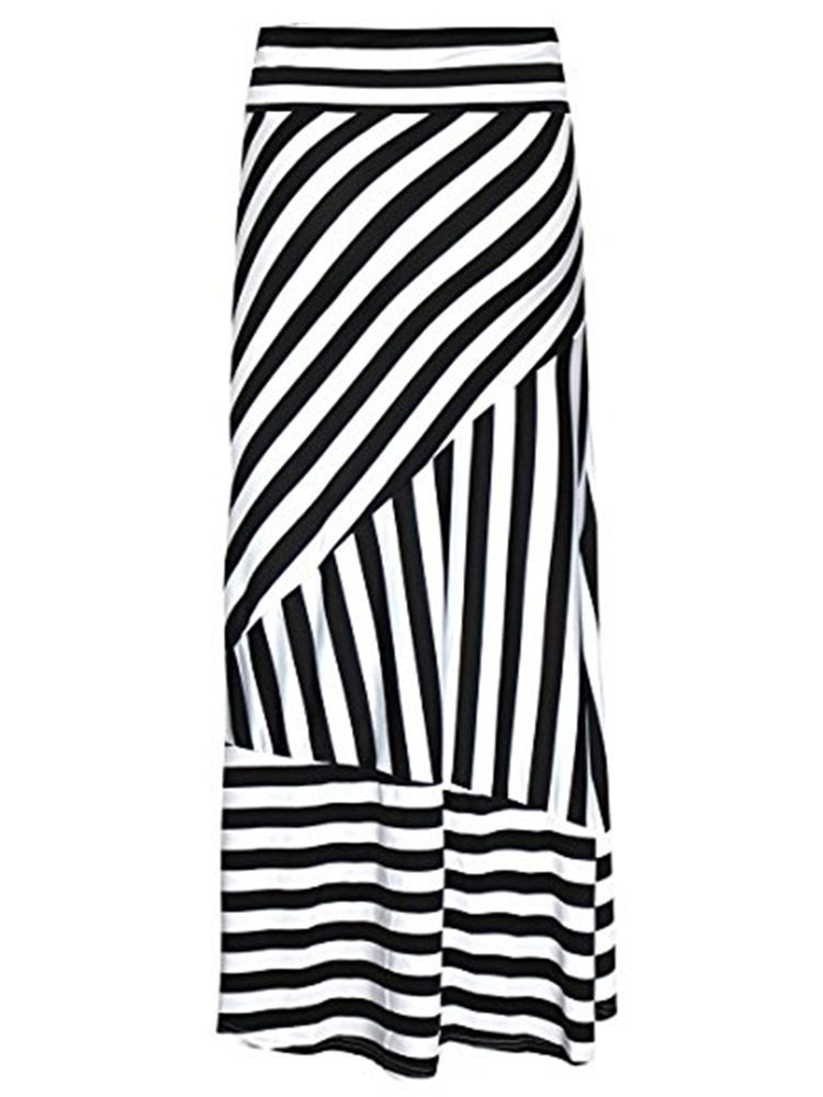 Stripe Bodycon Skjørt For Kvinner