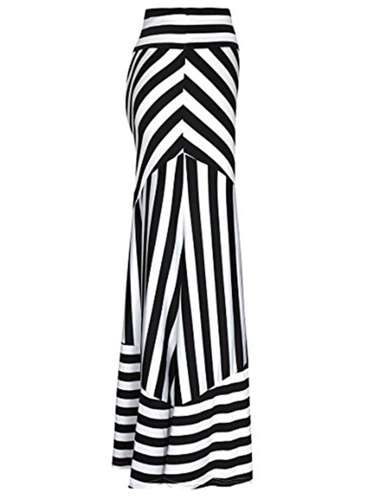 Stripe Bodycon Skjørt For Kvinner