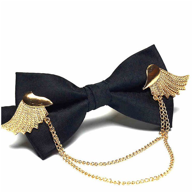 Gold Wing British Style Bowtie For Menn