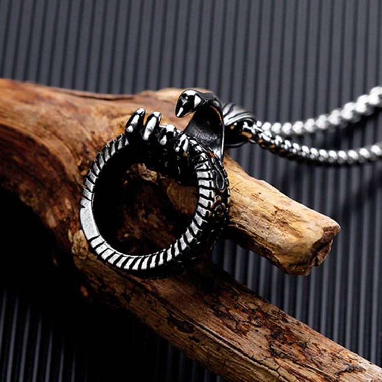 Hip Hop Claw Ring Necklace