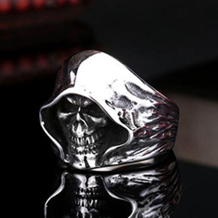 Skull Death Ring For Menn