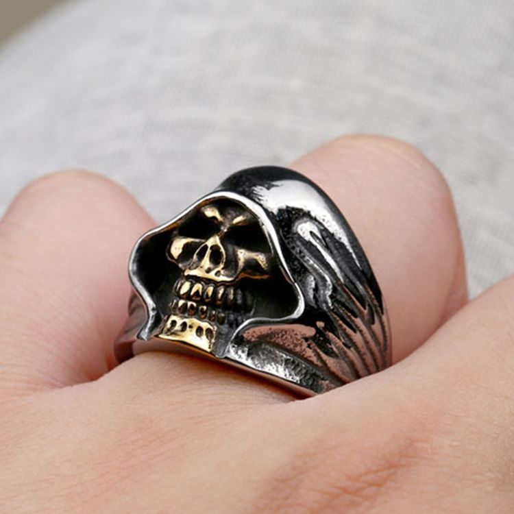 Skull Death Ring For Menn