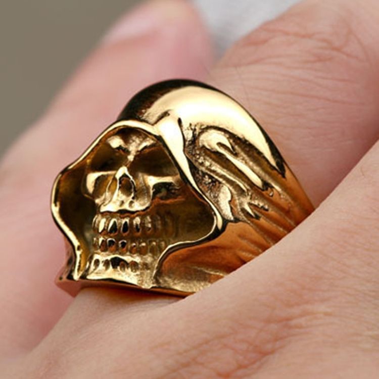 Skull Death Ring For Menn