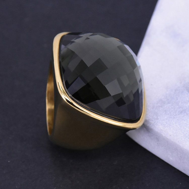 Steel Men Gem Ring