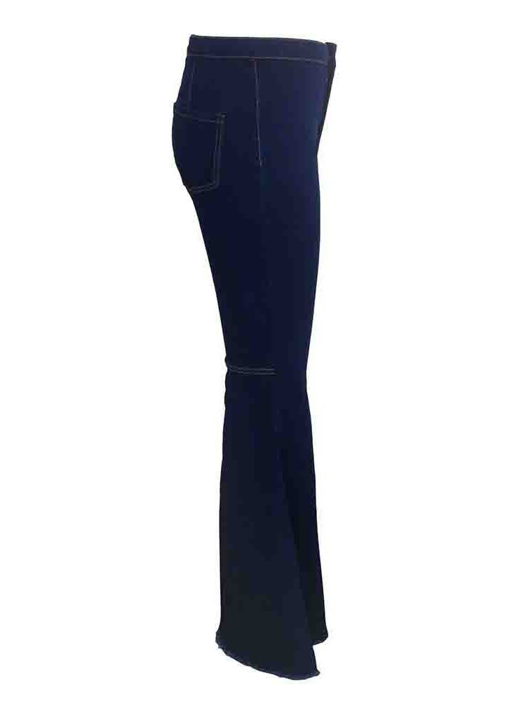 Bellbottoms Vaskbar Slank Jeans For Kvinner