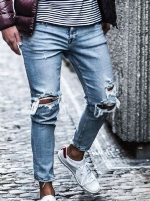 Glidelås Tynn Glidelås Mens Midje Jeans