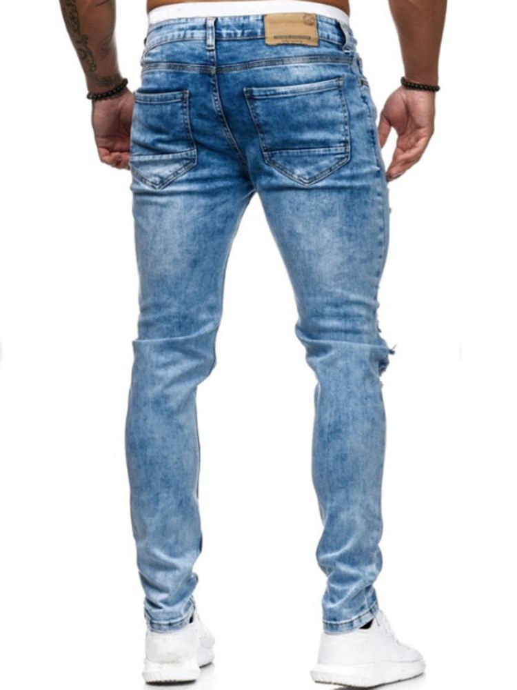 Hole Vanlig Glidelås Midje Jeans