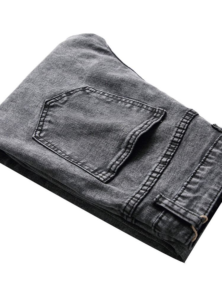 Knapp Fargeblokk Casual Menns Midje Jeans