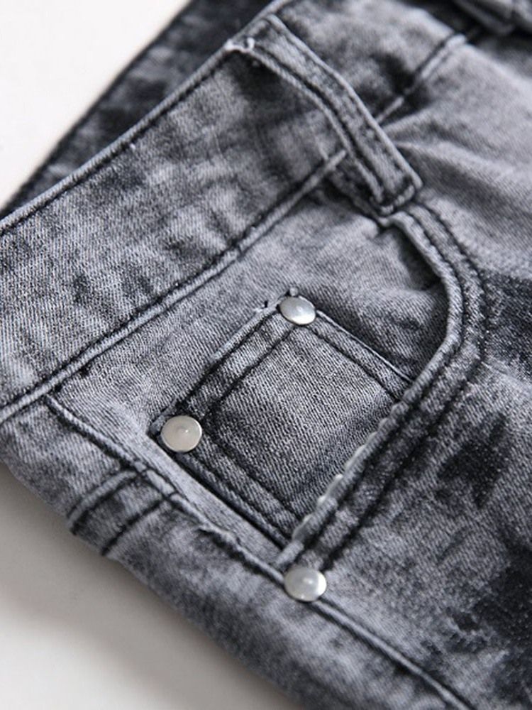 Menns Midje Europeiske Jeans