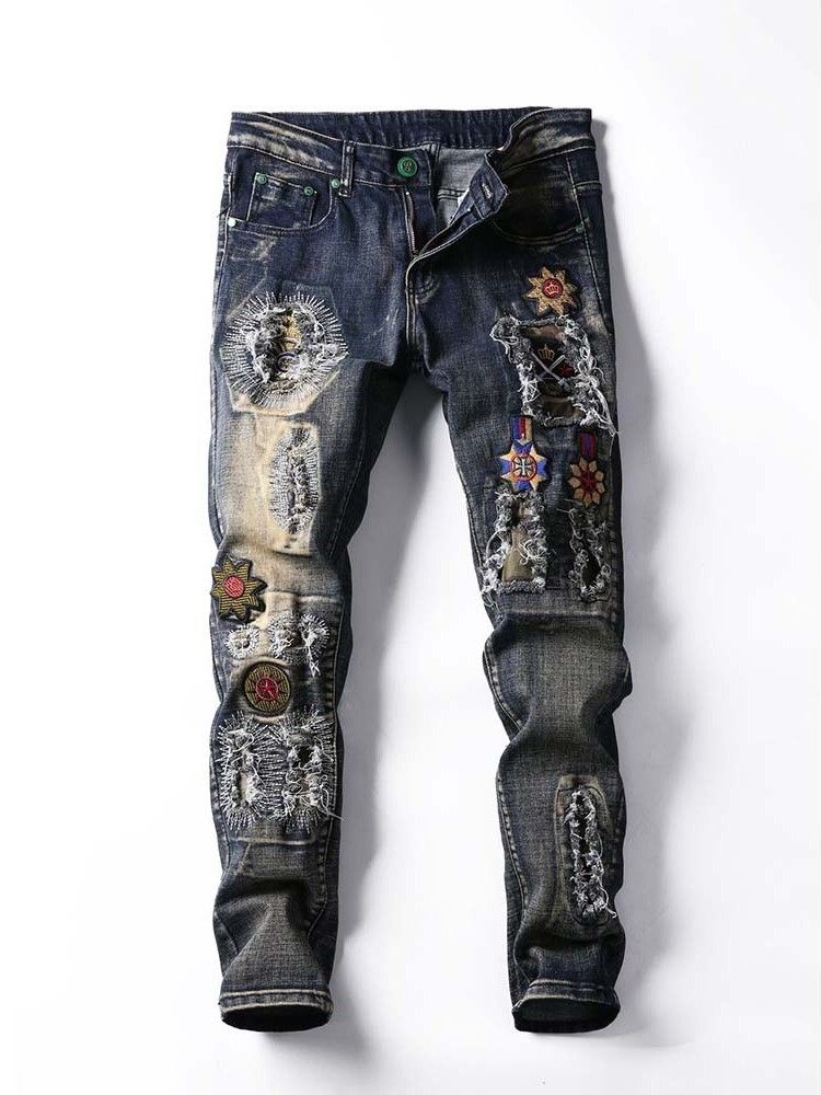 Vintage Midje-jeans For Menn