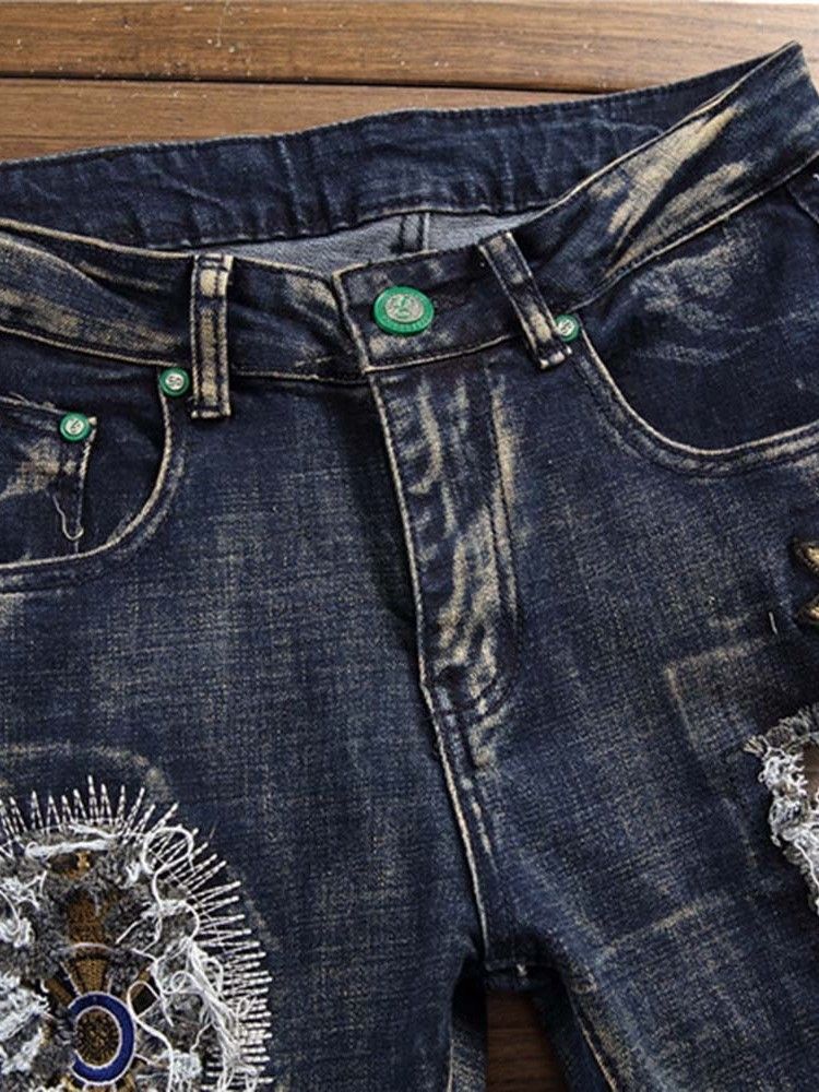 Vintage Midje-jeans For Menn