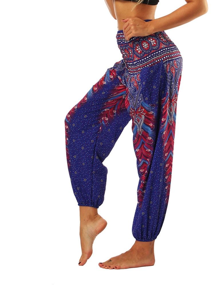 Geometrisk Trykk Boho Yoga Harembukse For Kvinner