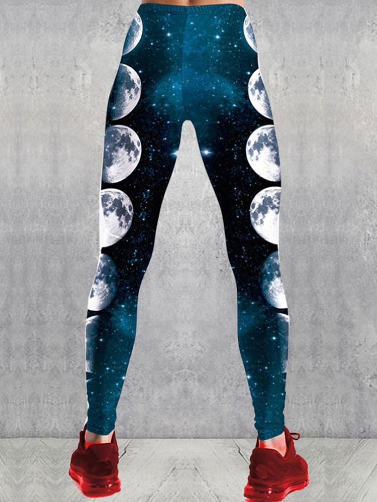 Kvinner Color Block Print High Waist Gym Sports Yoga Pants High Waist Tiktok Leggings