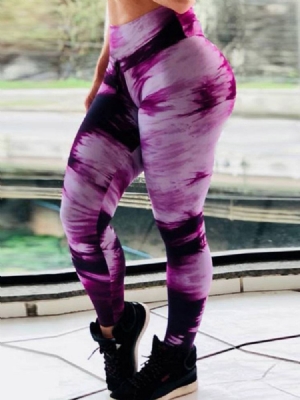 Kvinner Gradient Pustende Gym Sport Yoga Bukser Høy Midje Tiktok Leggings