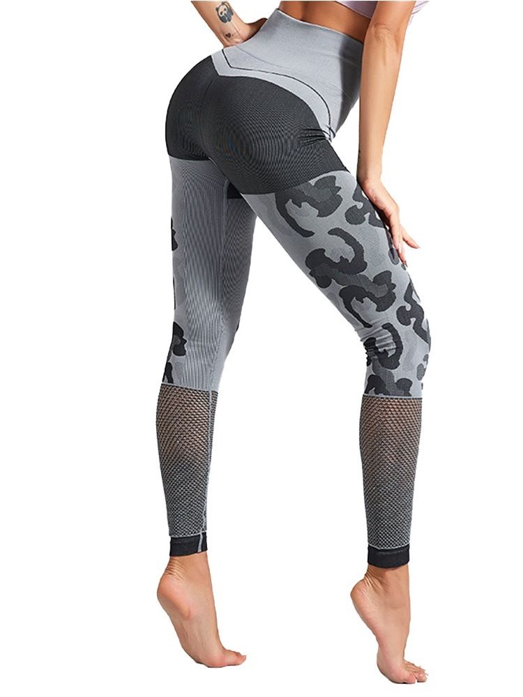 Kvinner Nylon Running Yoga-bukser Med Høy Midje Tiktok Leggings