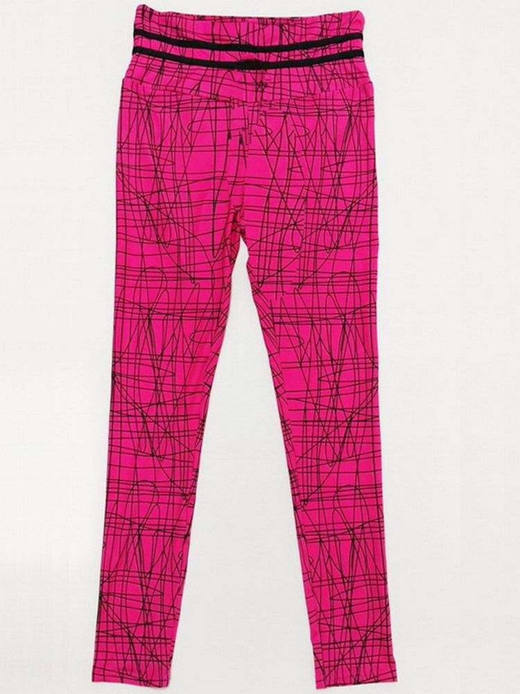 Kvinner Print Geometrisk Push Up Gym Sport Yoga Bukser Tiktok Leggings Med Høy Midje