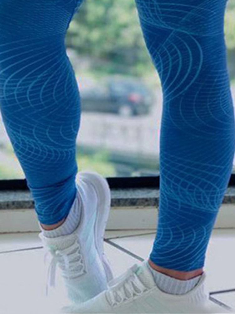 Kvinner Print High Waist Full Yoga Fitness Leggings High Waist Tiktok Leggings