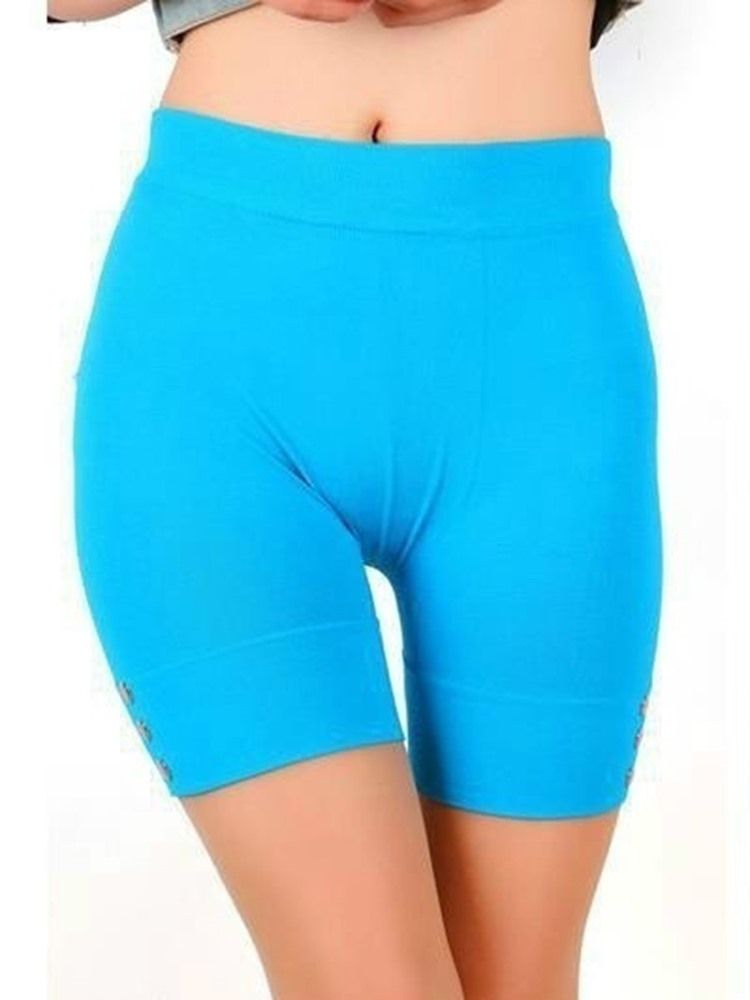 Kvinner Pustende Solide Sommer Shorts Gym Sports Yoga Bukser