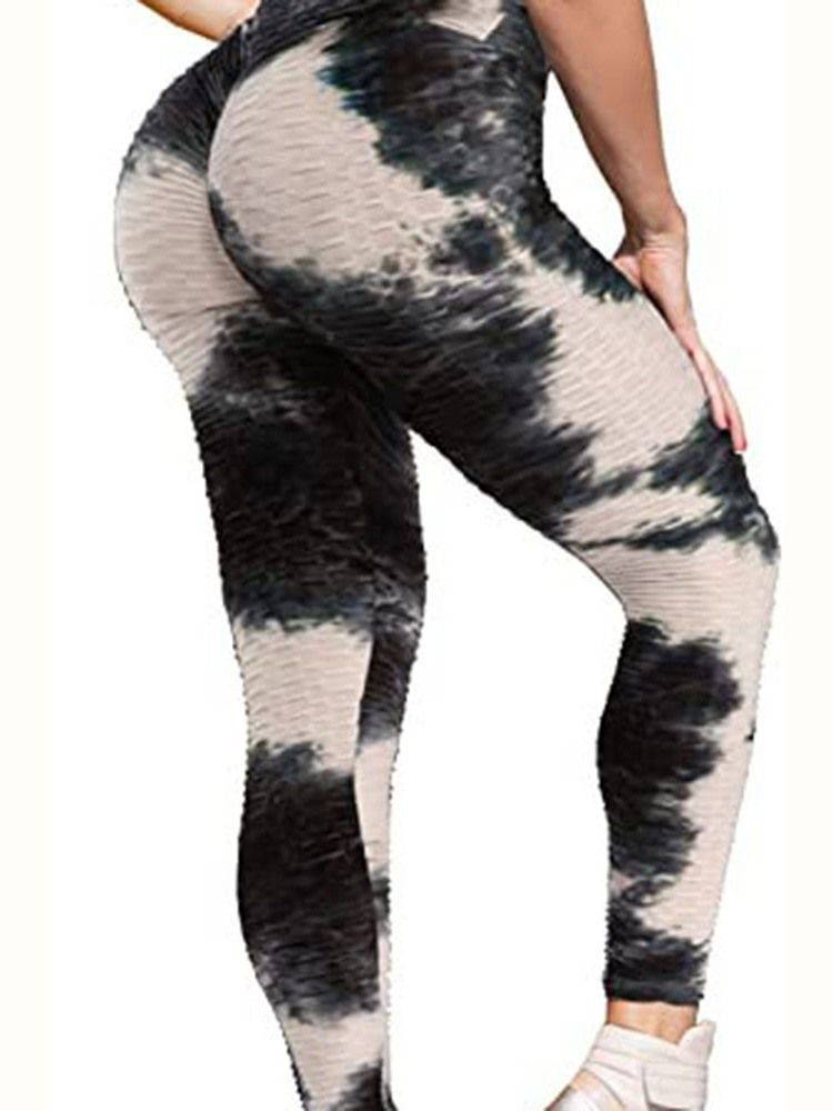 Kvinners Polyester Hurtigtørrende Kvinnelig Høy Midje Yogabukser Tiktok Leggings