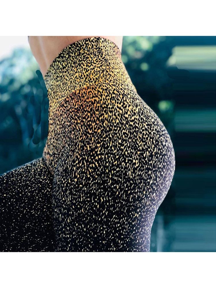 Kvinnetrykk Leopard Quick Dry Yoga Pants High Waist Tiktok Leggings Running