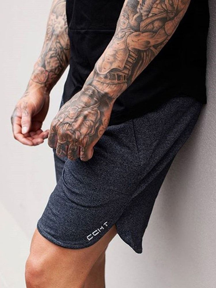 Menn Letter Shorts Sportsbukser