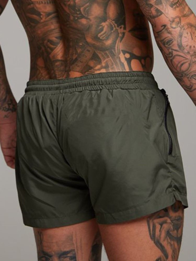 Menn Quick Dry Letter Shorts Sportsbukser