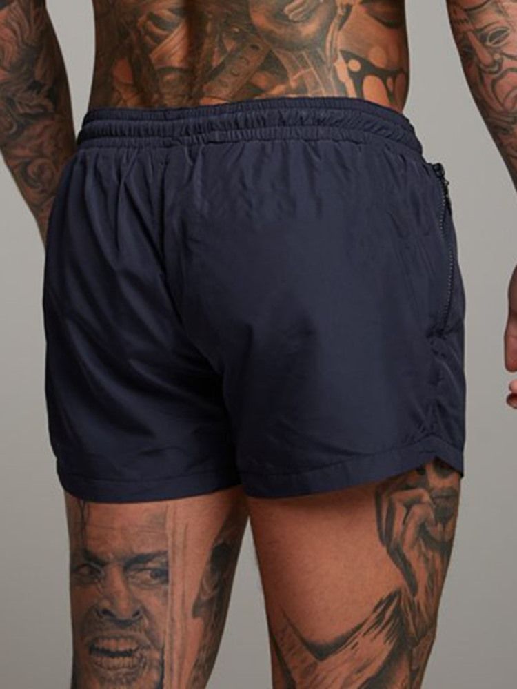 Menn Quick Dry Letter Shorts Sportsbukser