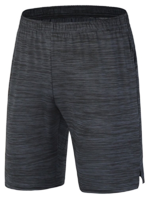 Menn Solid Anti-shrink Sports Shorts Løpebukse