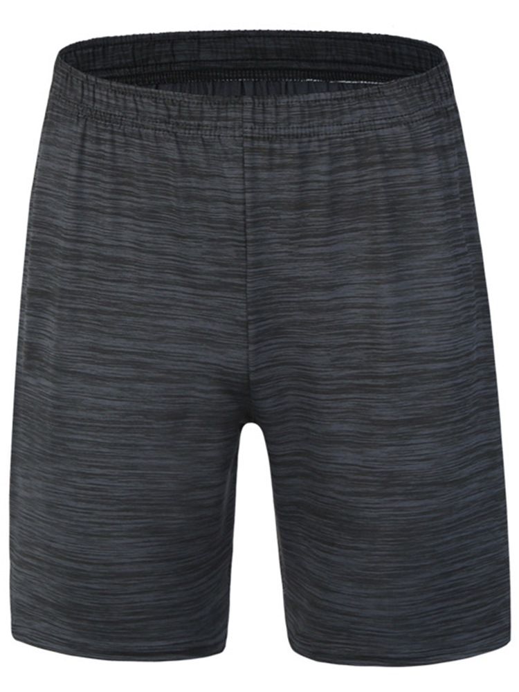 Menn Solid Anti-shrink Sports Shorts Løpebukse