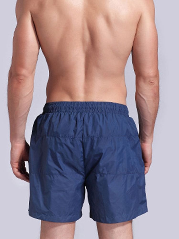 Menn Solid Quick Dry Shorts Basketball Gym Sportsbukser