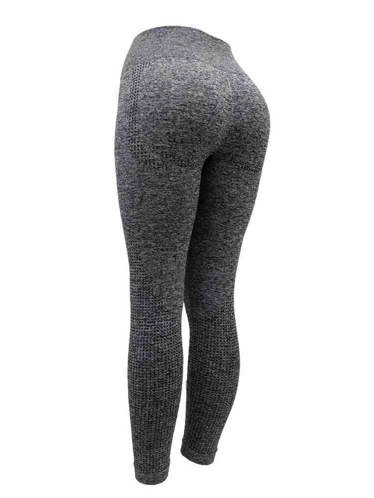 Polyester Solid Sømløs Ledd Pustende Kvinnelig Ankel Lengde Yoga Bukser Høy Midje Tiktok Leggings