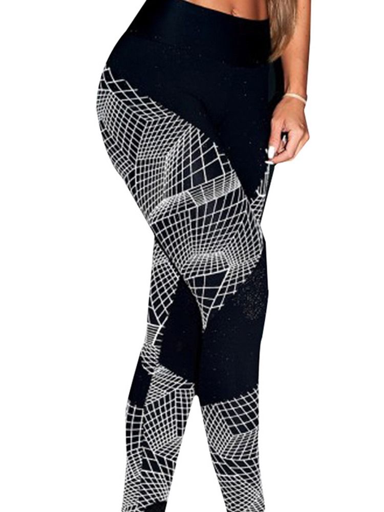 Pustende Geometrisk Push-up-treningsstudio Leggings For Kvinner Yoga-bukser Med Høy Midje Tiktok-leggings For Kvinner