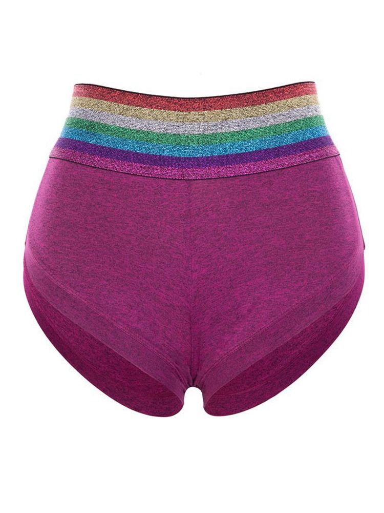 Rainbow Patchwork Shorts For Kvinner Summer Gym Sports Yoga Pants