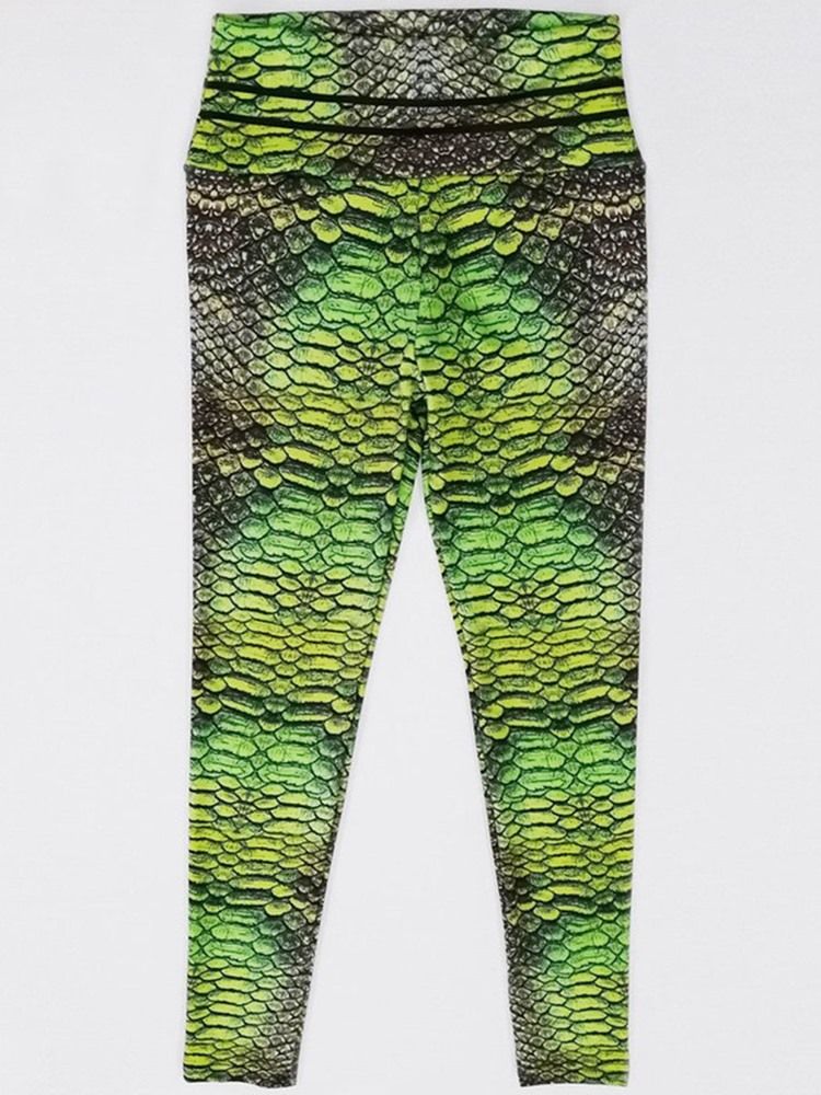 Serpentine Print Gym Gym Sports High Waist Leggings Yoga Pants High Waist Tiktok Leggings