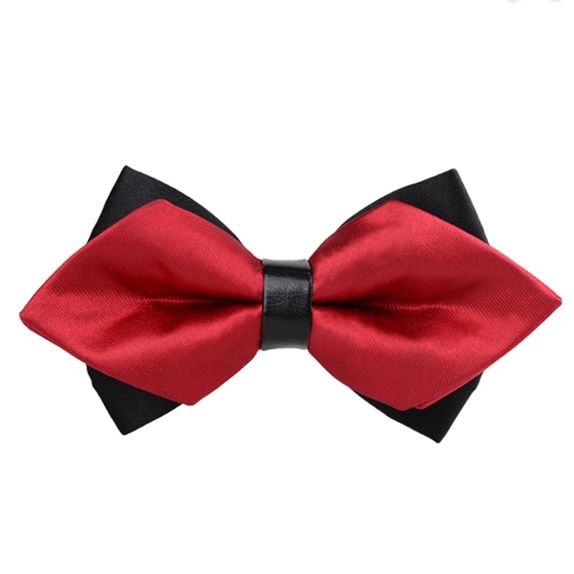 Dobbeltlags Menns Britisk Stil Fasjonabel Bowtie