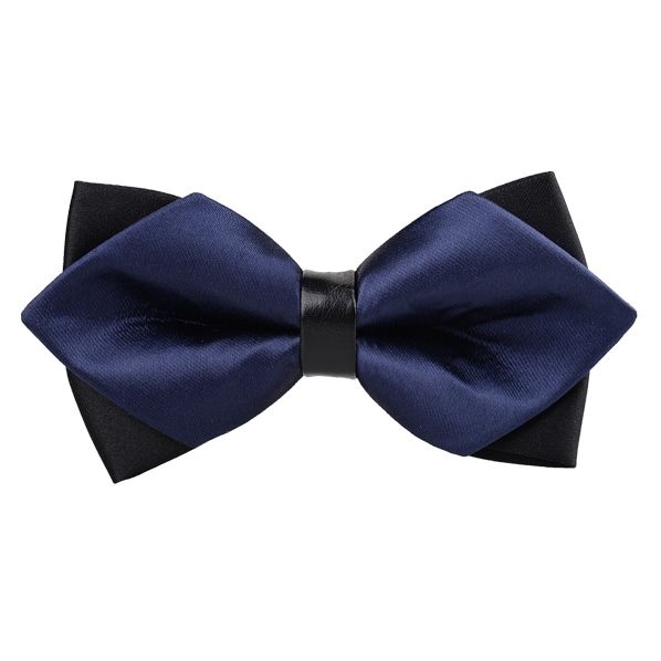 Dobbeltlags Menns Britisk Stil Fasjonabel Bowtie