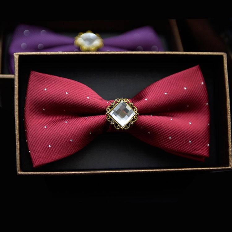 Gems Dots Bow Tie For Menn