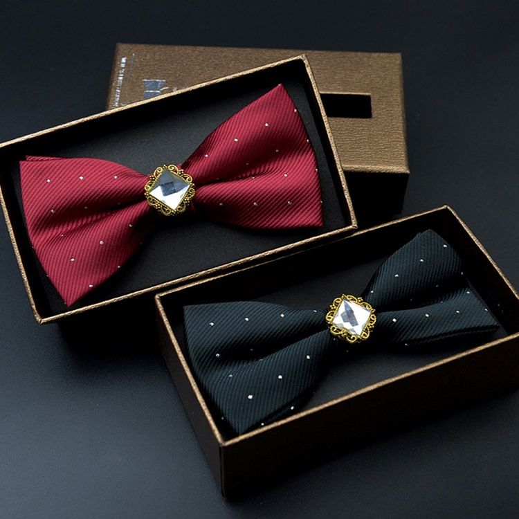 Gems Dots Bow Tie For Menn