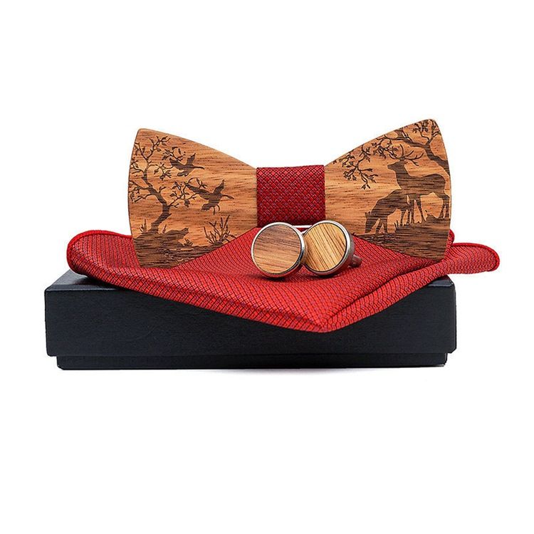 Polyester Neck Set Novelty Men Bow Slips