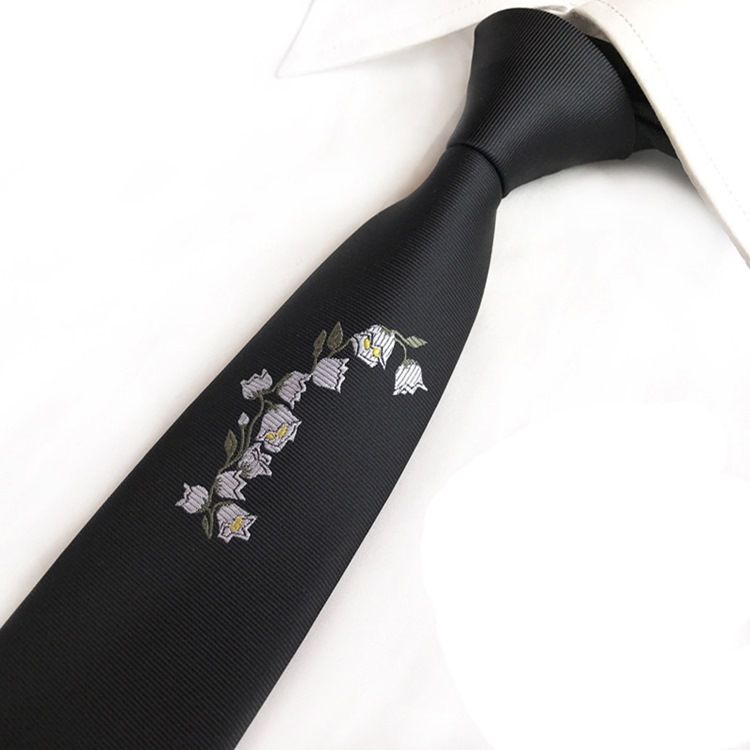 Rose Stitchwork Men Tie