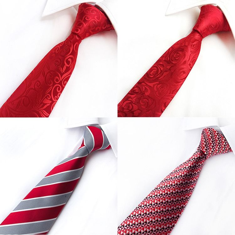 Striated Printing Men Tie